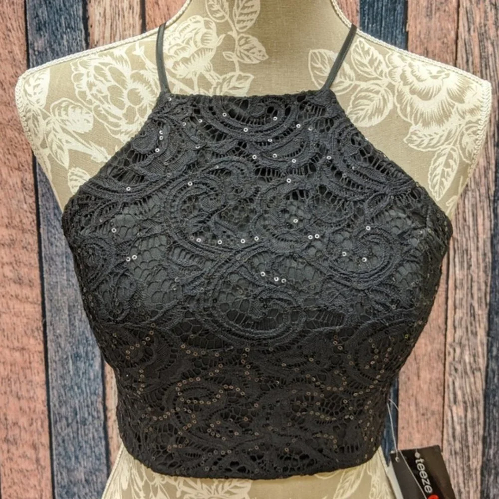Sequin Crop Prom Separates - Picture 3 of 8